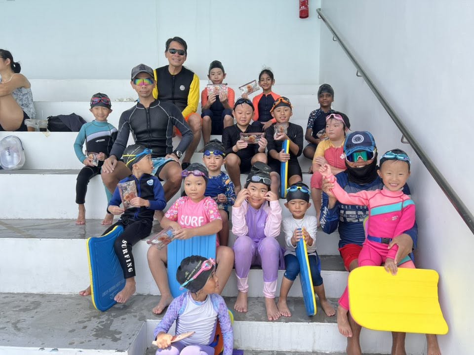 Swimming class at Senja Cashew